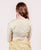 Mustard and Offwhite Chanderi Silk Blouse