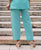 Baby Blue Linen Solid Pants