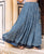 Indigo Bandhej Printed Double Layered Skirt