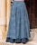 Indigo Bandhej Printed Double Layered Skirt