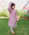 Cotton Pink Block Printed Kurta Pajama Set