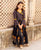 Black and Yellow Block Printed Angrakha Dress for Baby Girl