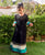 Black and Lime AnarkalI Dress
