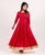 Iti Red Flared Long Dress