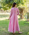 Myra Blush Pink Embroidered Dress