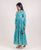 Chanderi Blue Flared Dress