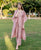 Dusty Pink Hand Embroidered Kaftan