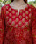 Saira Red Embroidered Straight Kurta