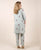 Rayon Grey Printed Jacketed Night Dress