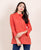 Rust Shirt with Statement Sleeves