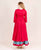 cotton round neck 3-4 sleeves long kurti with long skirts online for girls and ladies